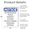 Signmission No Trespassing Private Property OSHA Notice Sign, Aluminum, 12in W x 18in L, 2PK OS-2PACK-NS-A-1218-V-14979 - alternate 3